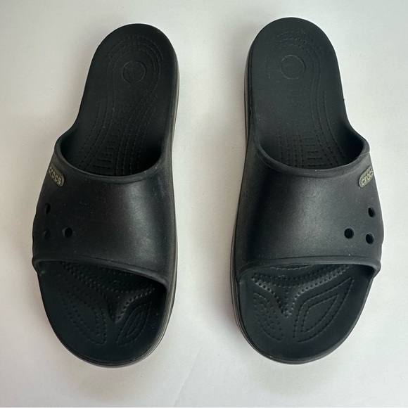 Crocs Crocband lll Sandals Men’s Size 11 Slide On Shoes Casual Waterproof Black - Picture 8 of 11